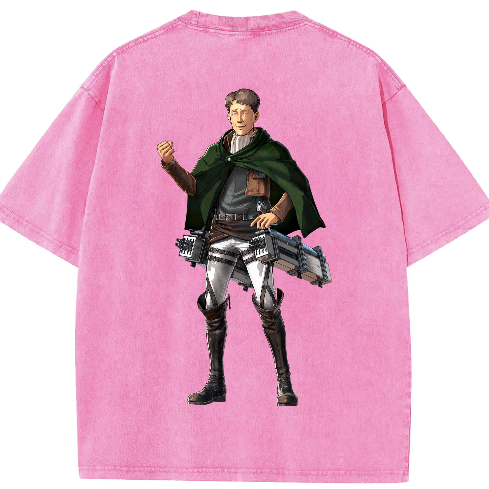 （画像用） 進撃の巨人 Attack on Titan 綿100% ヴィンテージ風 半袖Tシャツ（背面プリント）
